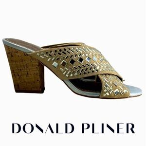 DONALD J. PLINER | New Suede Cork Gillian Pump Slide Sandal Summer Resort Vacay